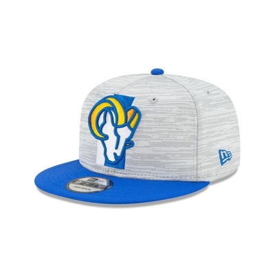 Blue Los Angeles Rams Hat - New Era NFL Official NFL Training 9FIFTY Snapback Caps USA6173942